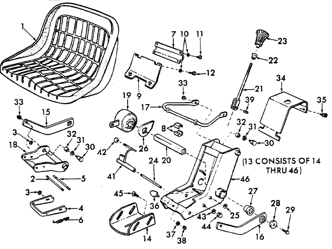 4000 seat adjustment Yesterday's Tractors